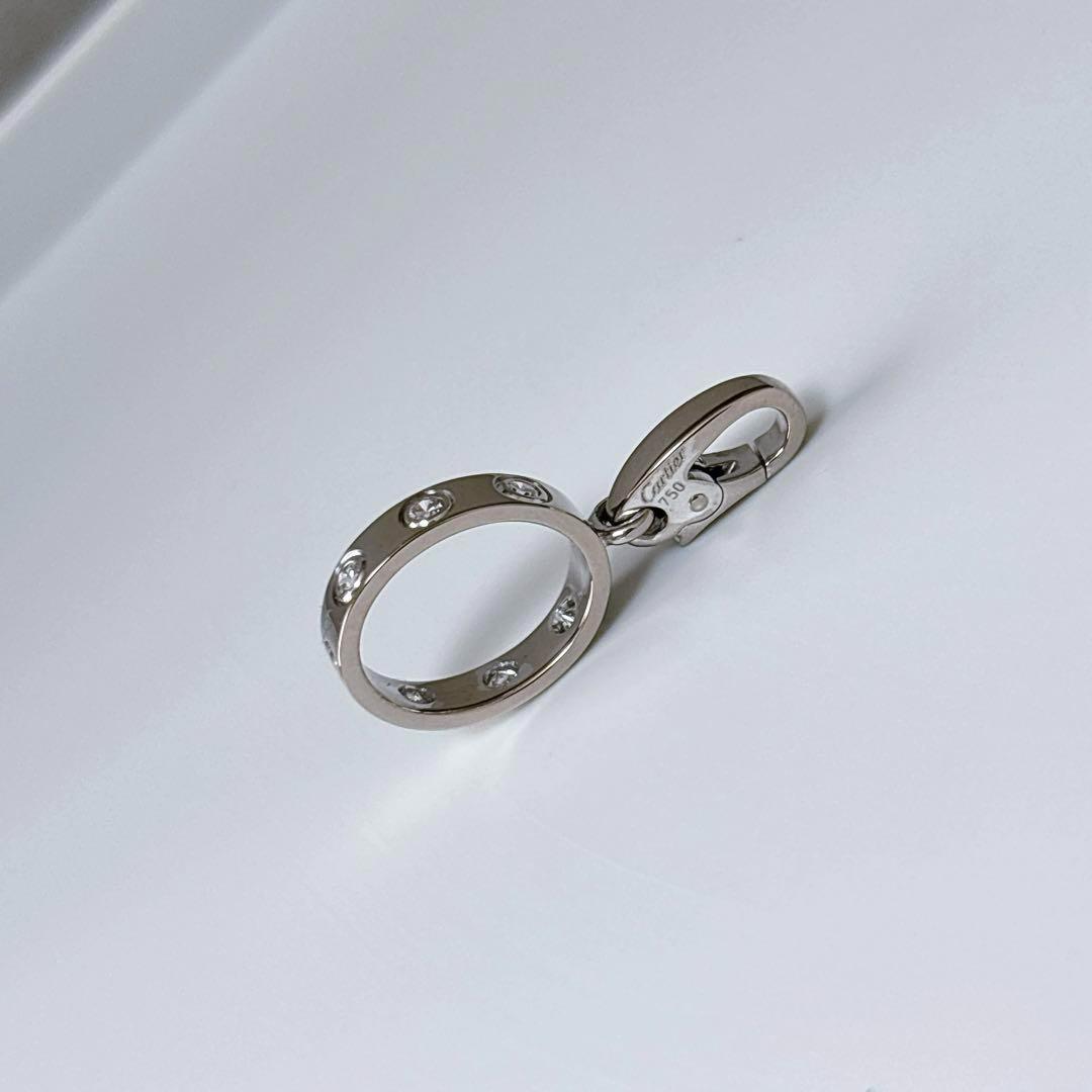 美品❣️ カルティエ　ラブ　ダイヤ　チャーム　ペンダントトップ
