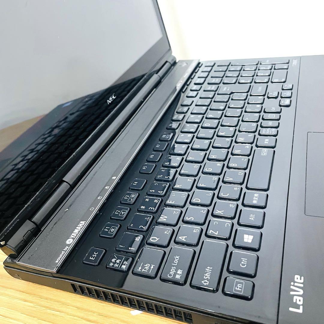 NEC美麗ブラックi7ノートパソコンwin11メモリ8ギガSSHD1テラ