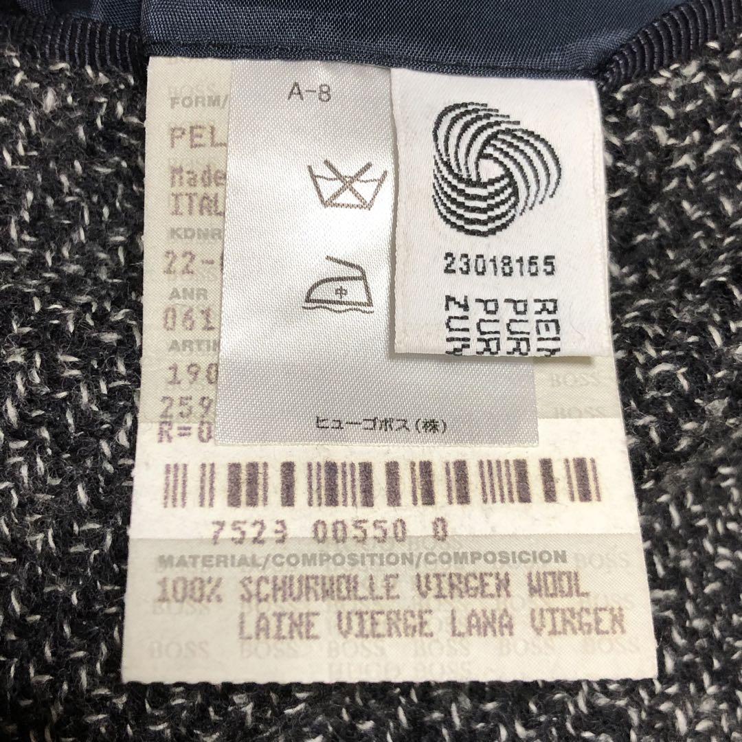 【ヒューゴボス】希少ビックサイズ2XL✨️美品 ツイード テーラードジャケット