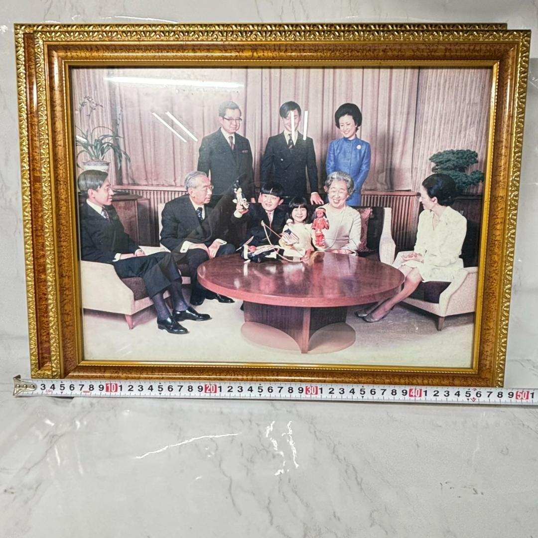 天皇皇后両陛下御肖像額 在位60周年記念 御真影 額入り 昭和天皇