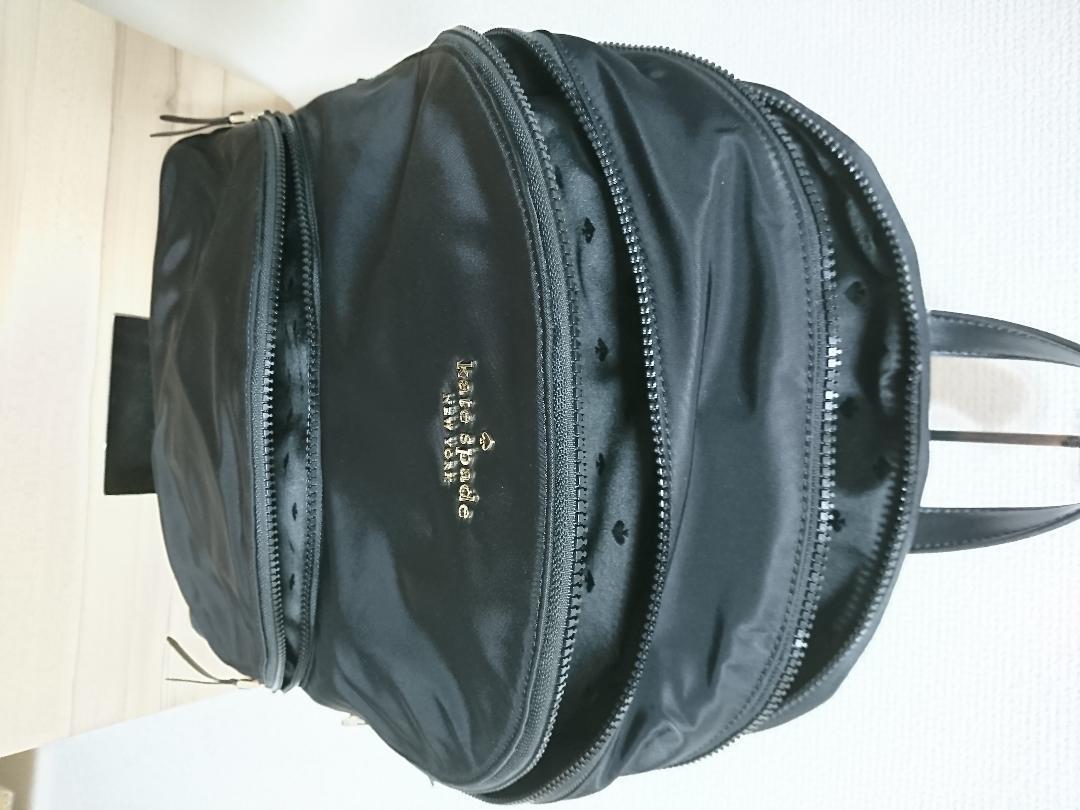 【定価3.8万】 ケイトスペード ナイロンリュック バックパック XL 黒