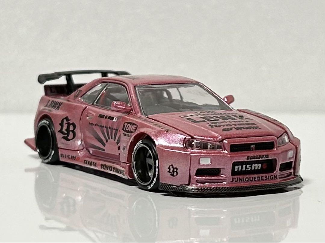 1/64 街道ハウス 日産スカイラインGT-R（R34）LBWK仕様 カスタム