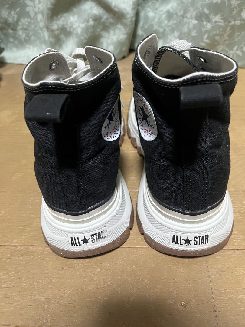 ALL STAR ブラック 厚底 ハイカットスニーカー