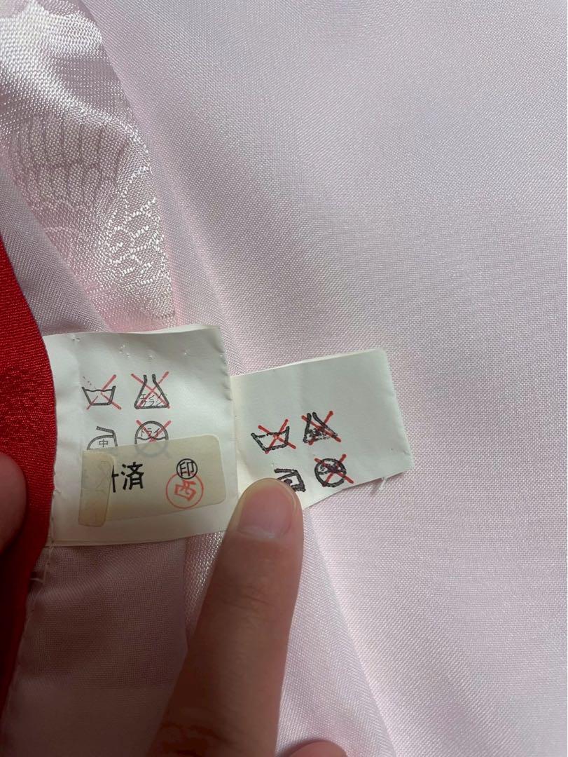 産着　お宮参り　女の子　正絹　総刺繍　金駒刺繍　半襟付き　長襦袢付き　赤　ピンク