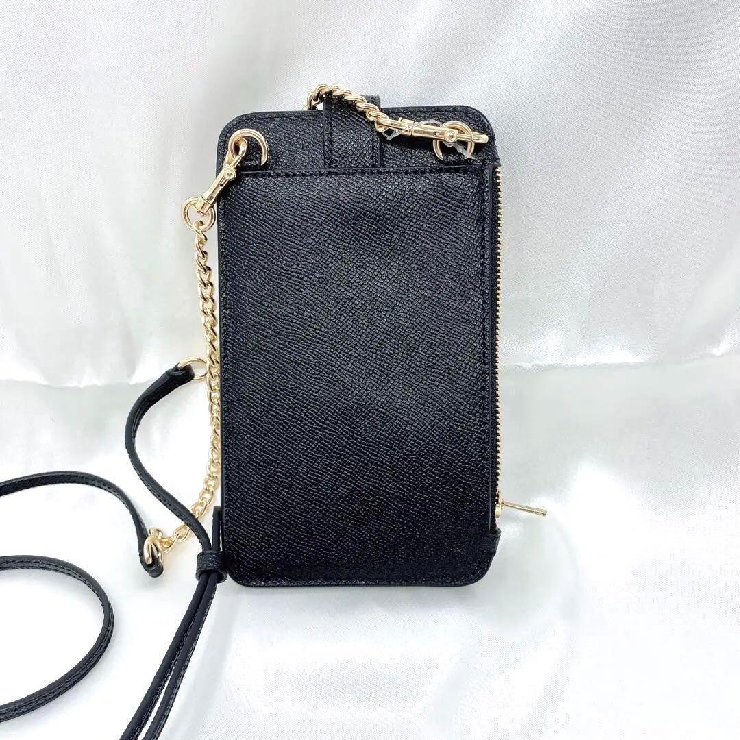 ⭐️COACH⭐️コーチ⭐新品 クロスボディ スマホケース 黒 ショルダー