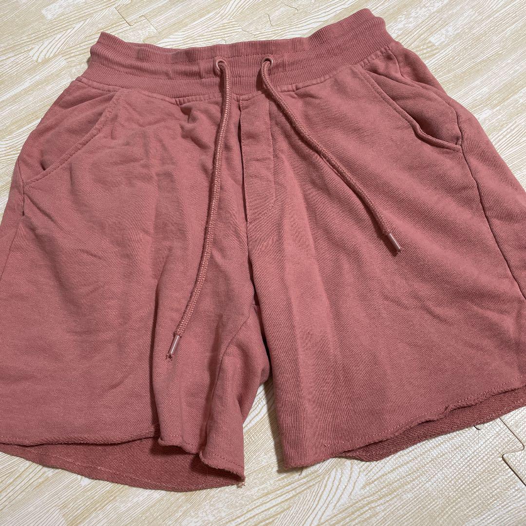Bershka ショートパンツ 切りっぱなしスウェットハーフパンツ