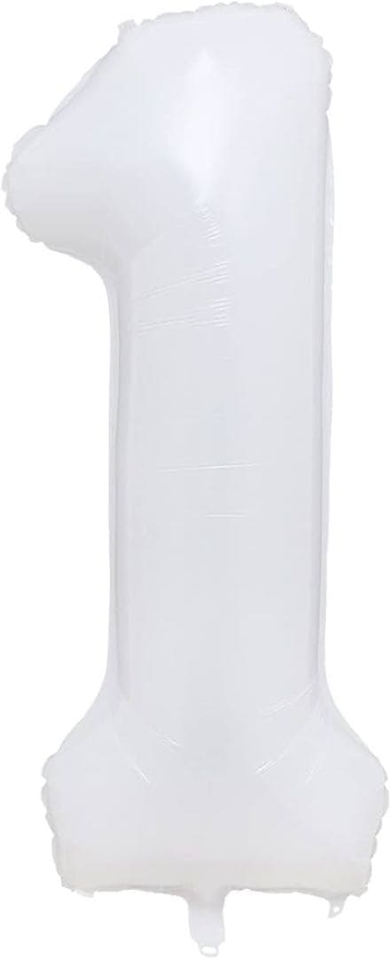 誕生日 数字 ナンバーバルーン 数字1 大きい ホワイト 風船 パーティ