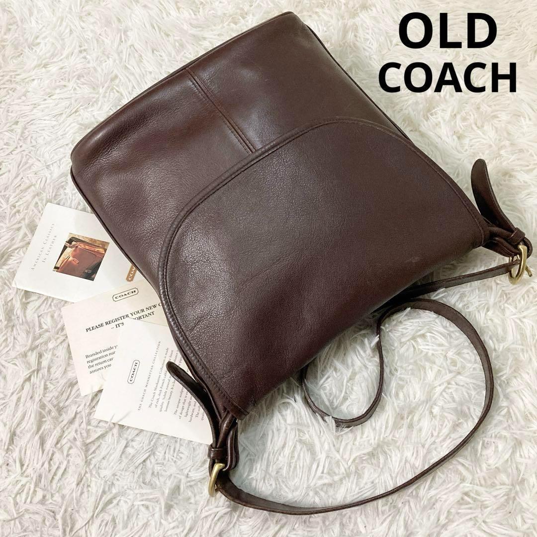 vintage coach old brown フラップ 茶 オールドコーチ