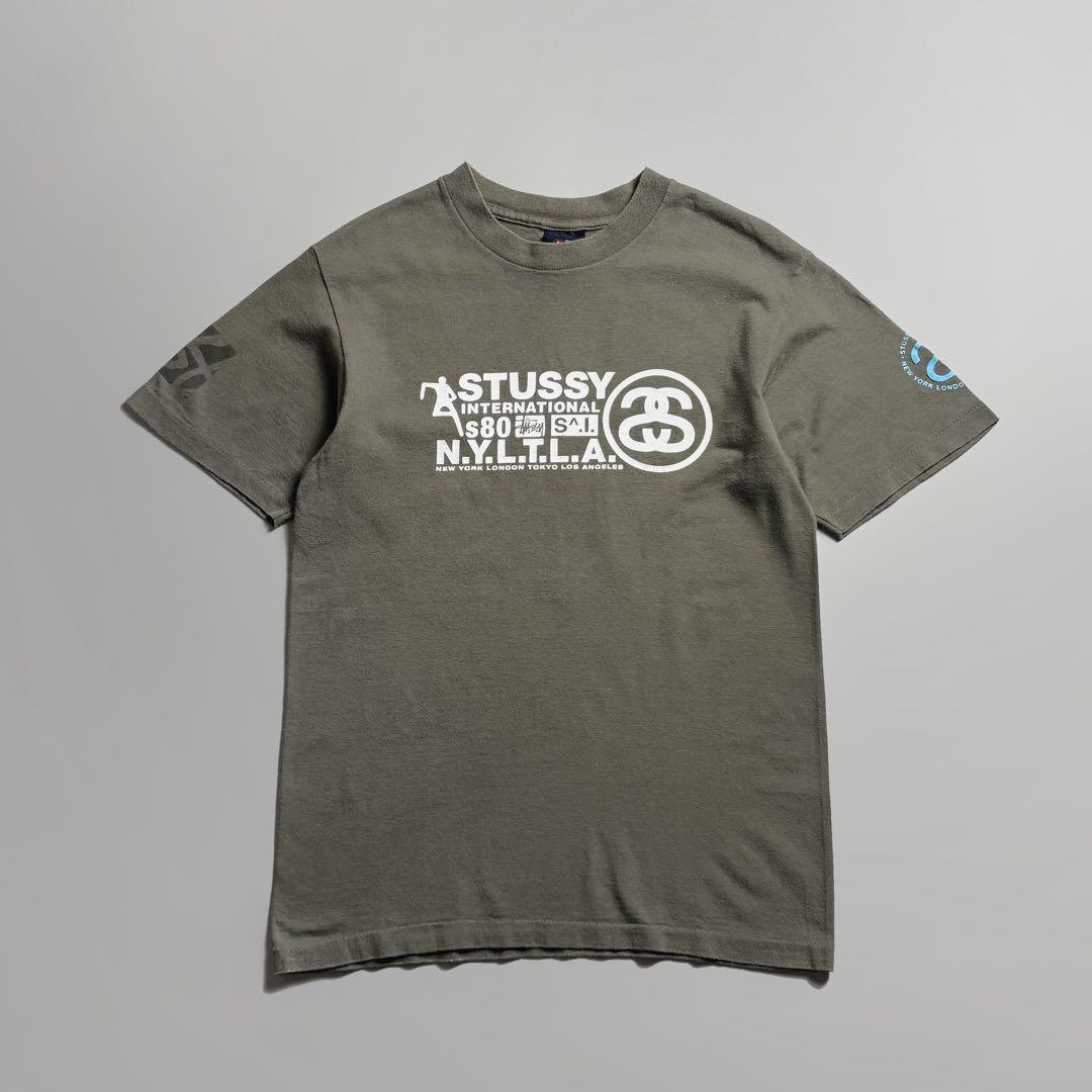 90s USA製 OLD STUSSY ロゴ NYLTLA プリント Tシャツ - メルカリ