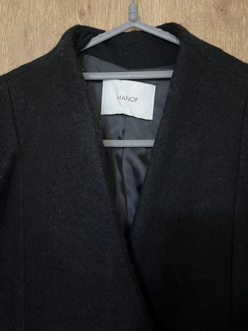 MANOF ブラックロングコートL CLANE GULLKHAN_COM