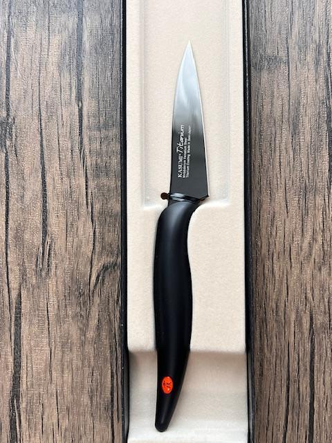 【未使用】スミカマ 包丁 霞 KASUMI フルーツナイフ 8cm グレー