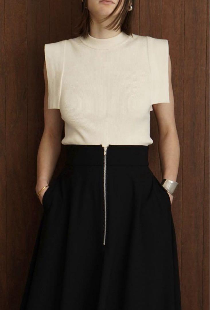 CLANE / 新品・未使用 SQUARE SLEEVE KNIT TOPS 1
