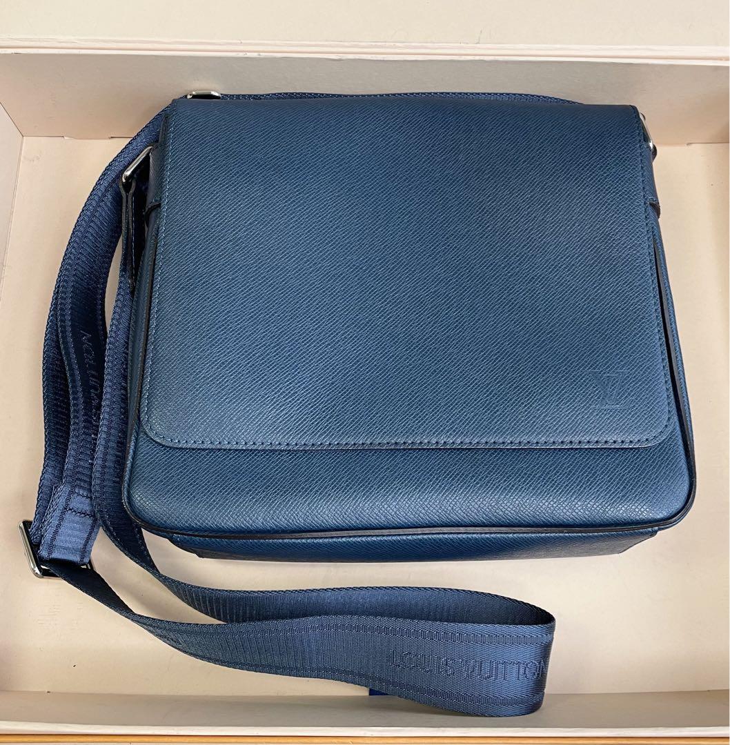 Louis Vuitton Roman PM Taiga ショルダー ブルー