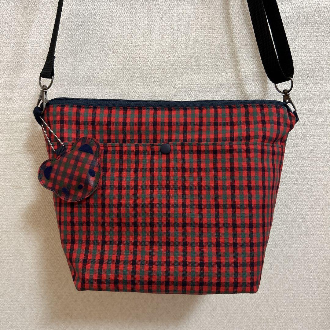もぴ様オーダー^ ^ファミリアチェックのポシェット