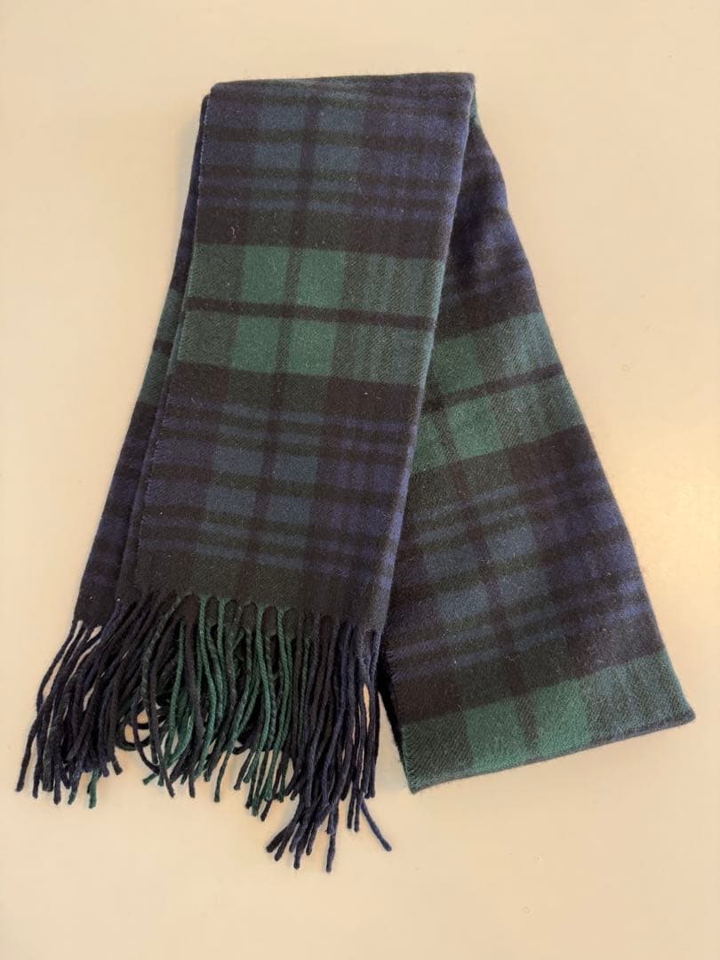 【美品】GREEN LABEL RELAXING カシミヤ　マフラー　チェック