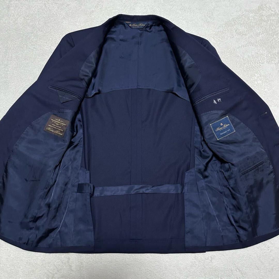 ブルックスブラザーズ 高級 伊製 カノニコ製 REGENT FIT スーツ 濃紺