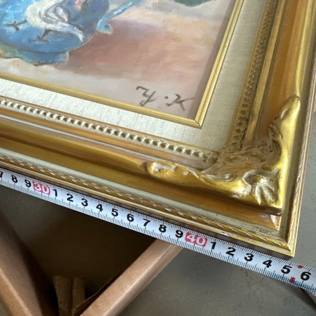 とても雰囲気のよい優しいバラと鳥の絵 油彩画 花瓶のバラ ヴィンテージ とても雰囲気のよい優しいバラと鳥の絵 油彩画 花瓶のバラ ヴィンテージ