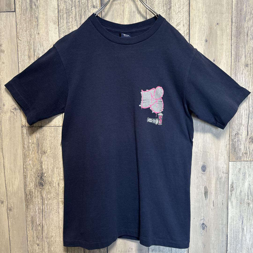 希少】stussy ステューシー 紺タグ スプレー缶 ビックプリント
