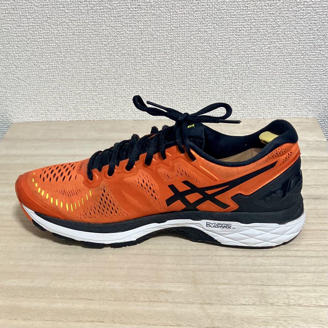 美品 アシックス ASICS ゲルカヤノ オレンジ 27cm
