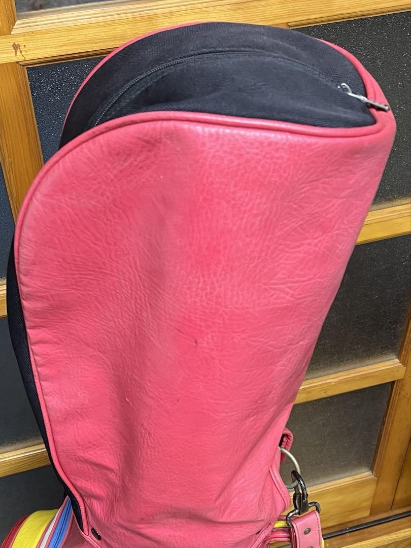 adidas レッド キャディバッグ