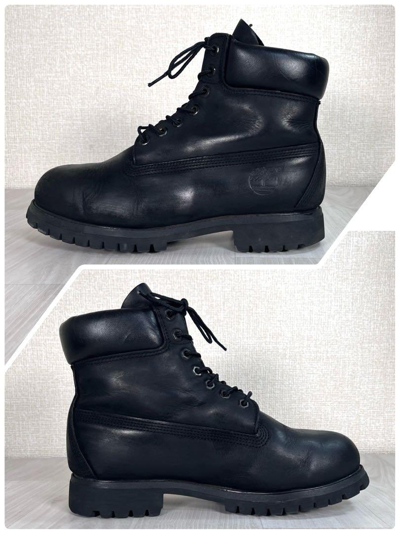 【良品】Timberland　6インチ プレミア ブーツ　ブラック ヌバック　黒