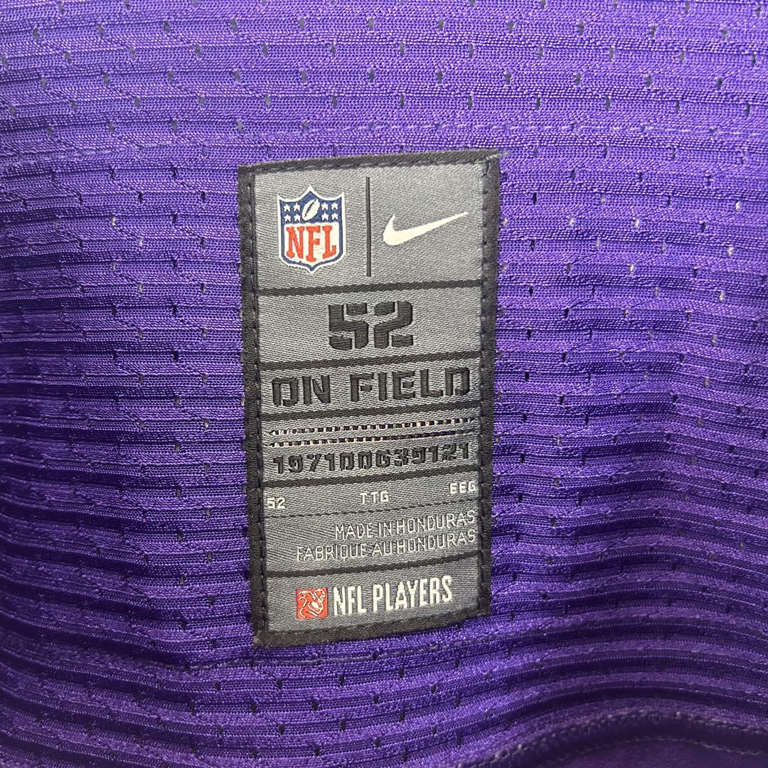ナイキ NFL 全刺繍 バイキングス アメフトゲームシャツ XL 5533