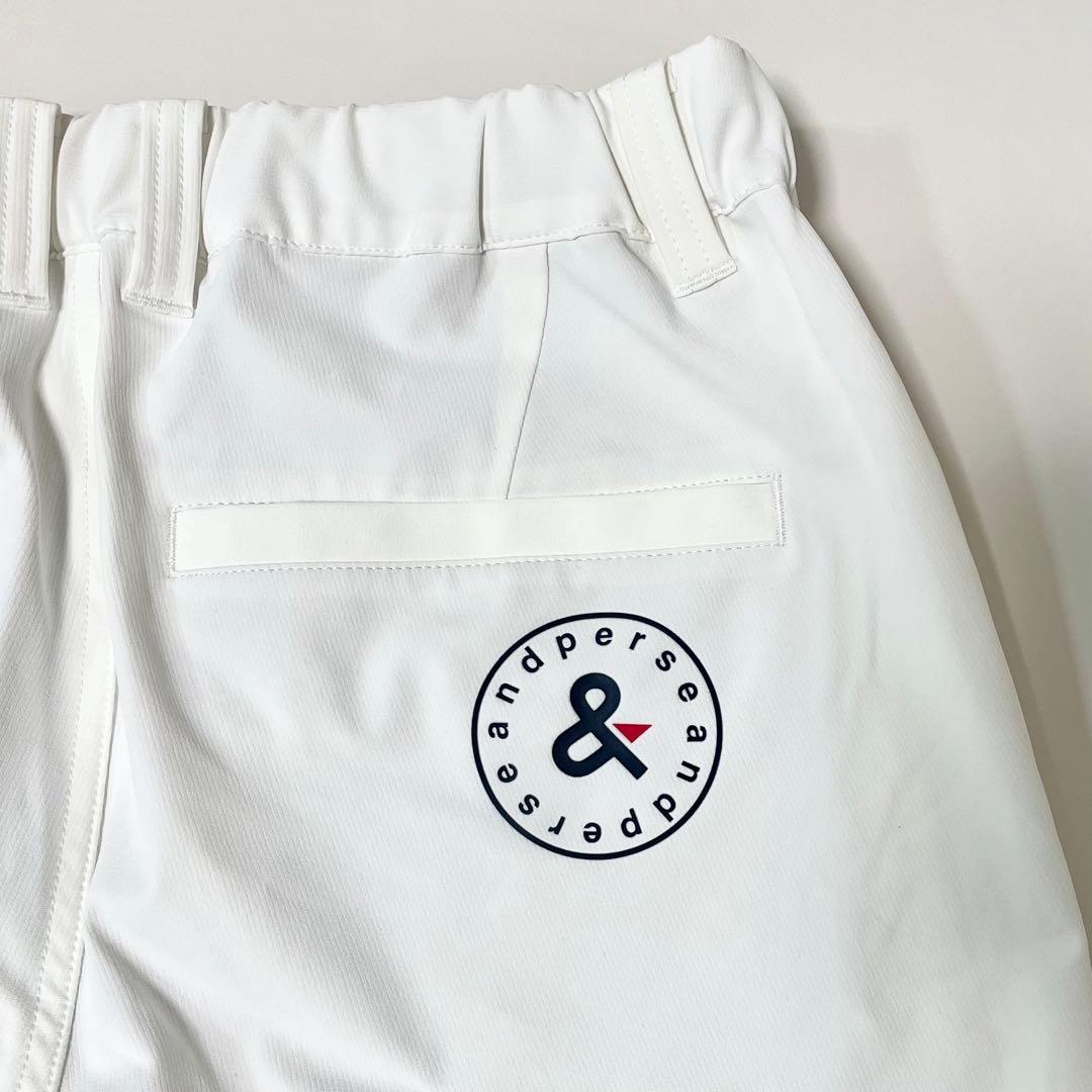 and per se アンパスィ ゴルフ メンズ ホワイト ハーフパンツ L - メルカリ