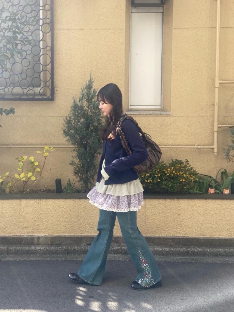 TINA:JOJUN レイヤードショートパンツ TINA：JOJUN（ティーナジョジュン）の「フリルラップレイヤード