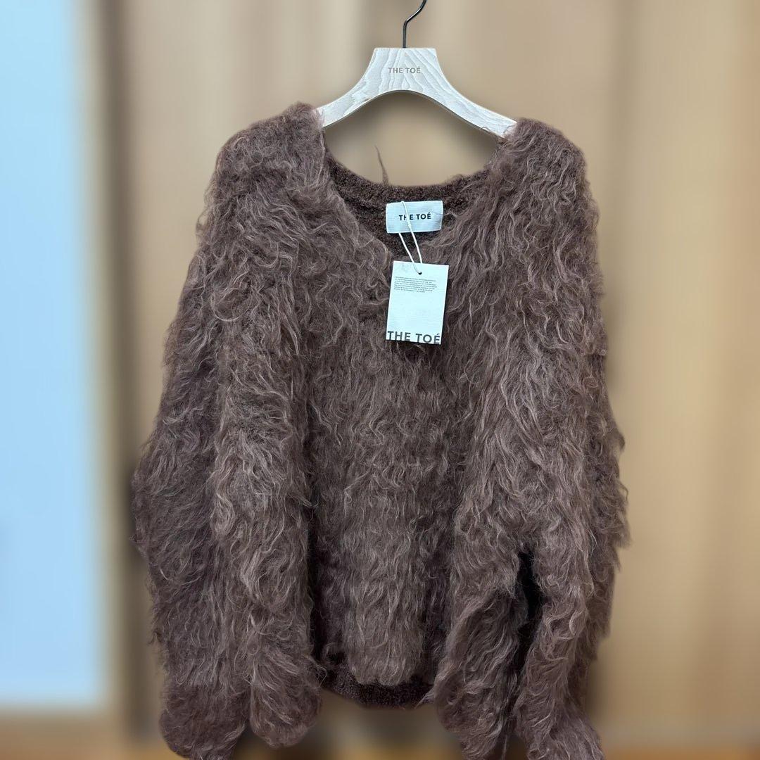 THE TOE ブラウンファー風長袖トップス