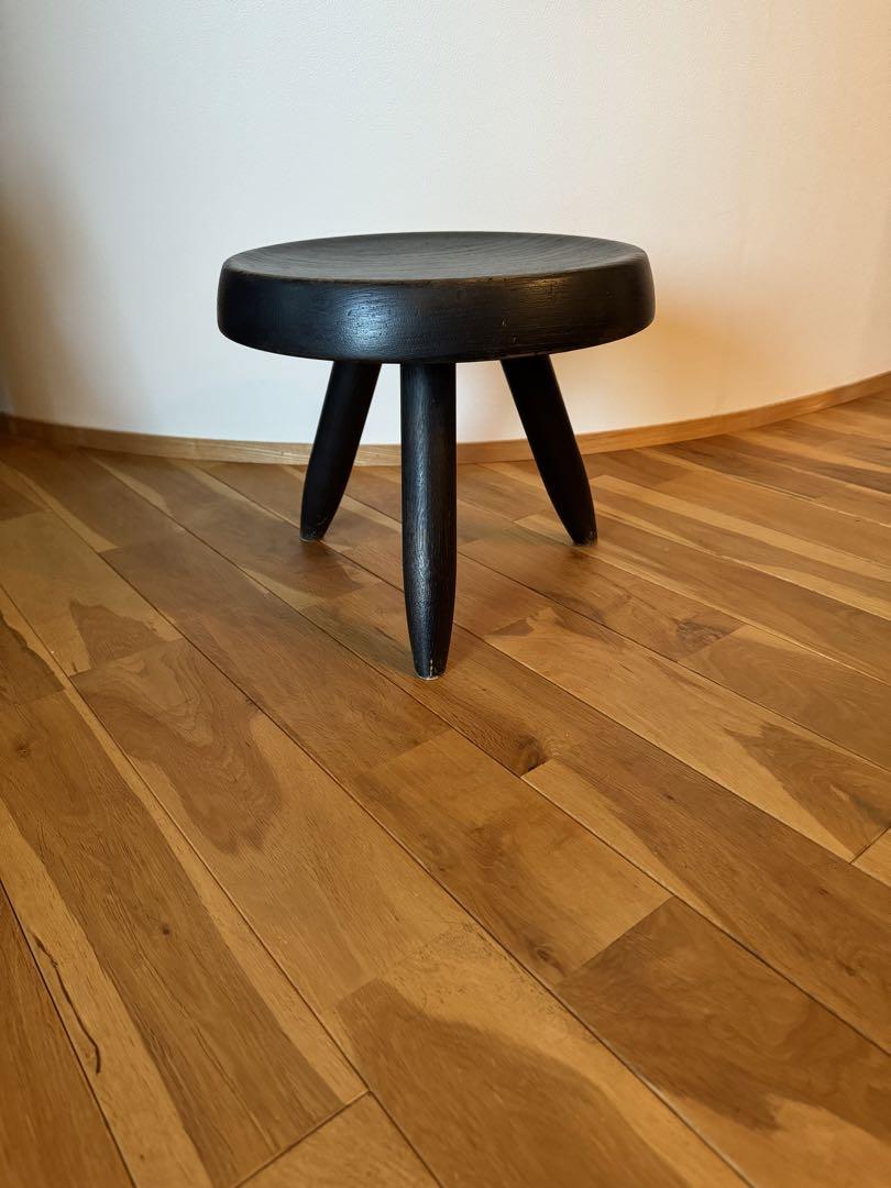 期間限定出品　シャルロットペリアン　ブラックベルジェスツール