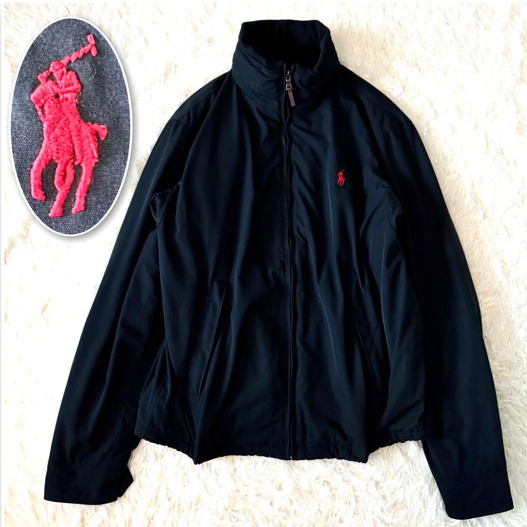 美品✨ポロラルフローレン 中綿ブルゾン メンズ M サイズ 赤ポニー 美品✨ポロラルフローレン 中綿ブルゾン メンズ M サイズ 赤ポニー