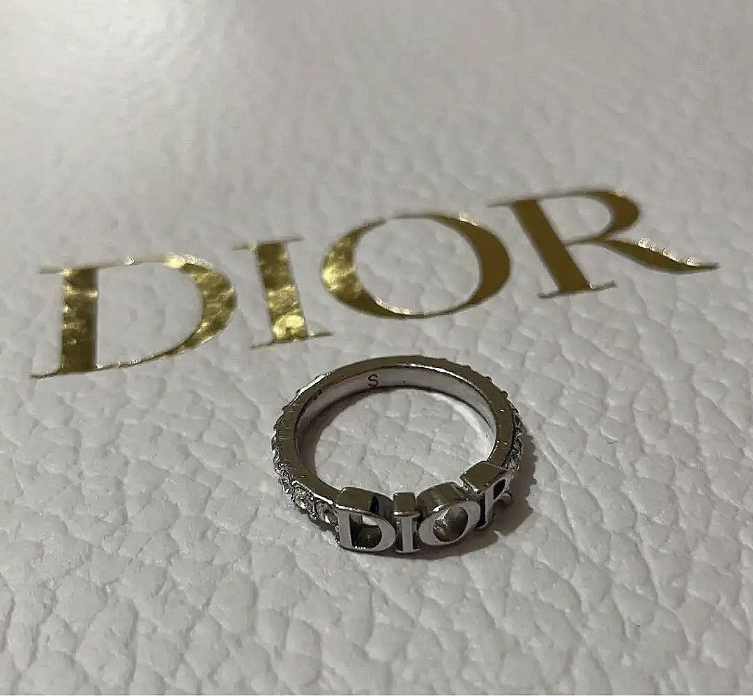 Dior シルバーリング ロゴ入り　Sサイズ　JP10