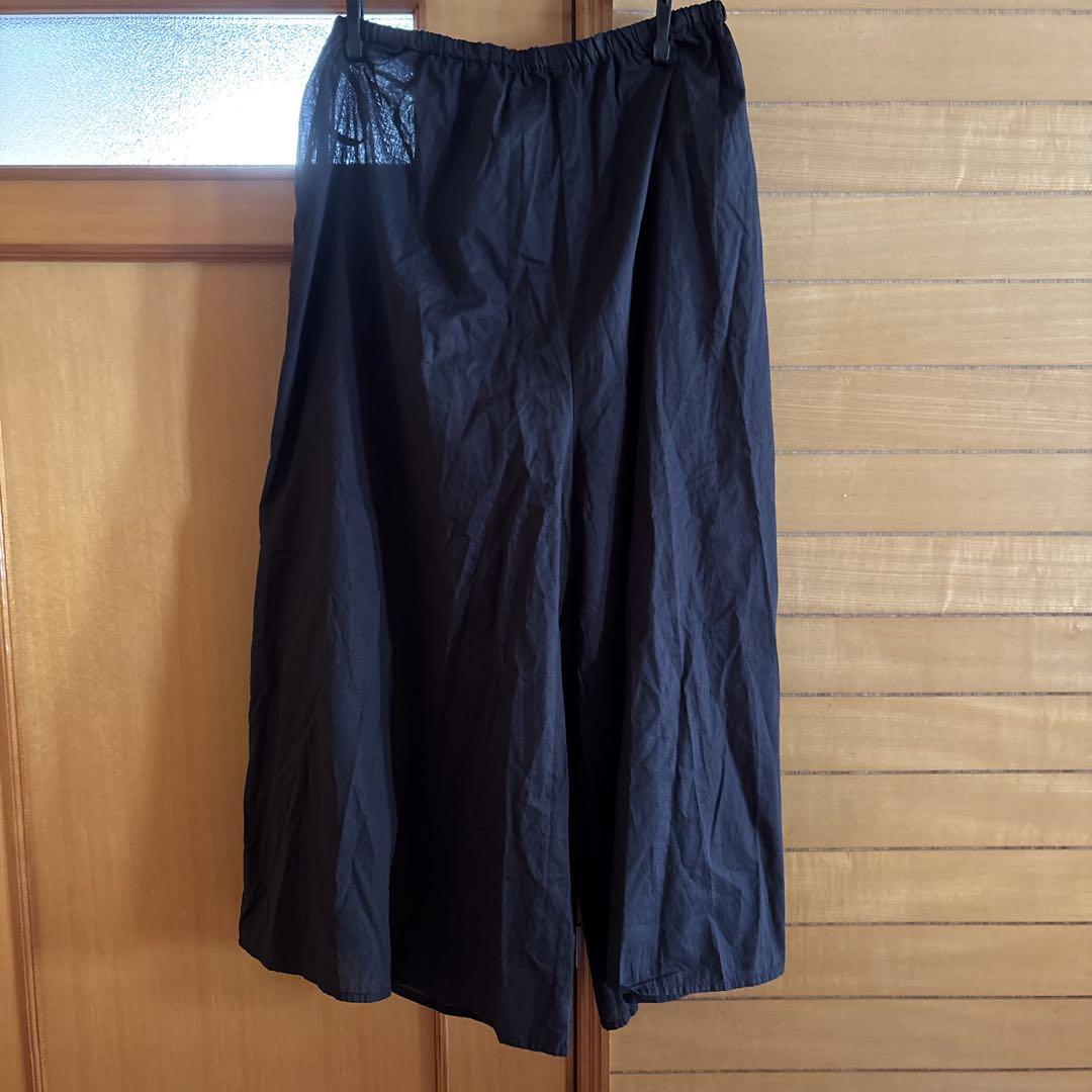 BEARDSLEY リネンチェックイージーワイドパンツ 麻綿