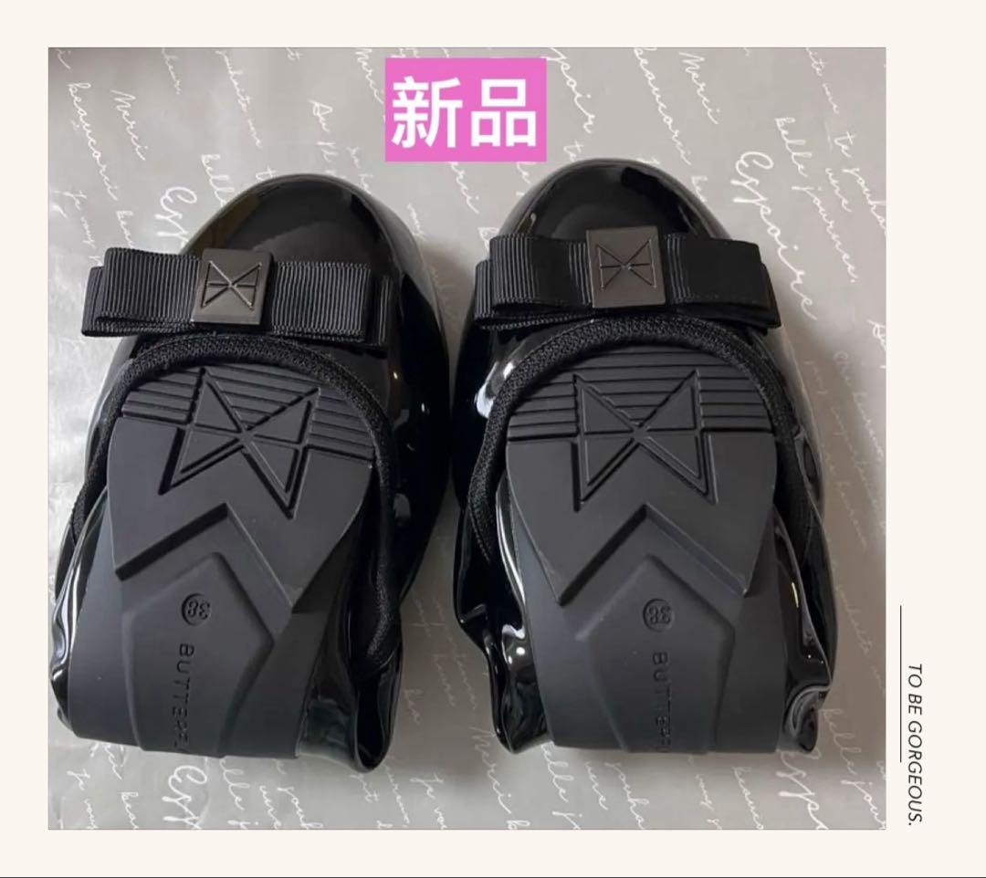 バタフライツイスト　￼バレエシューズ 新品　サイズ 24cm ブラック