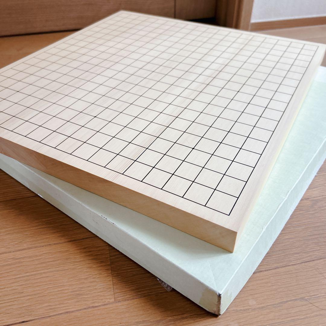 希少 未使用級 高級御囲碁盤 碁盤 卓上 高級素材 ヒバ 高級