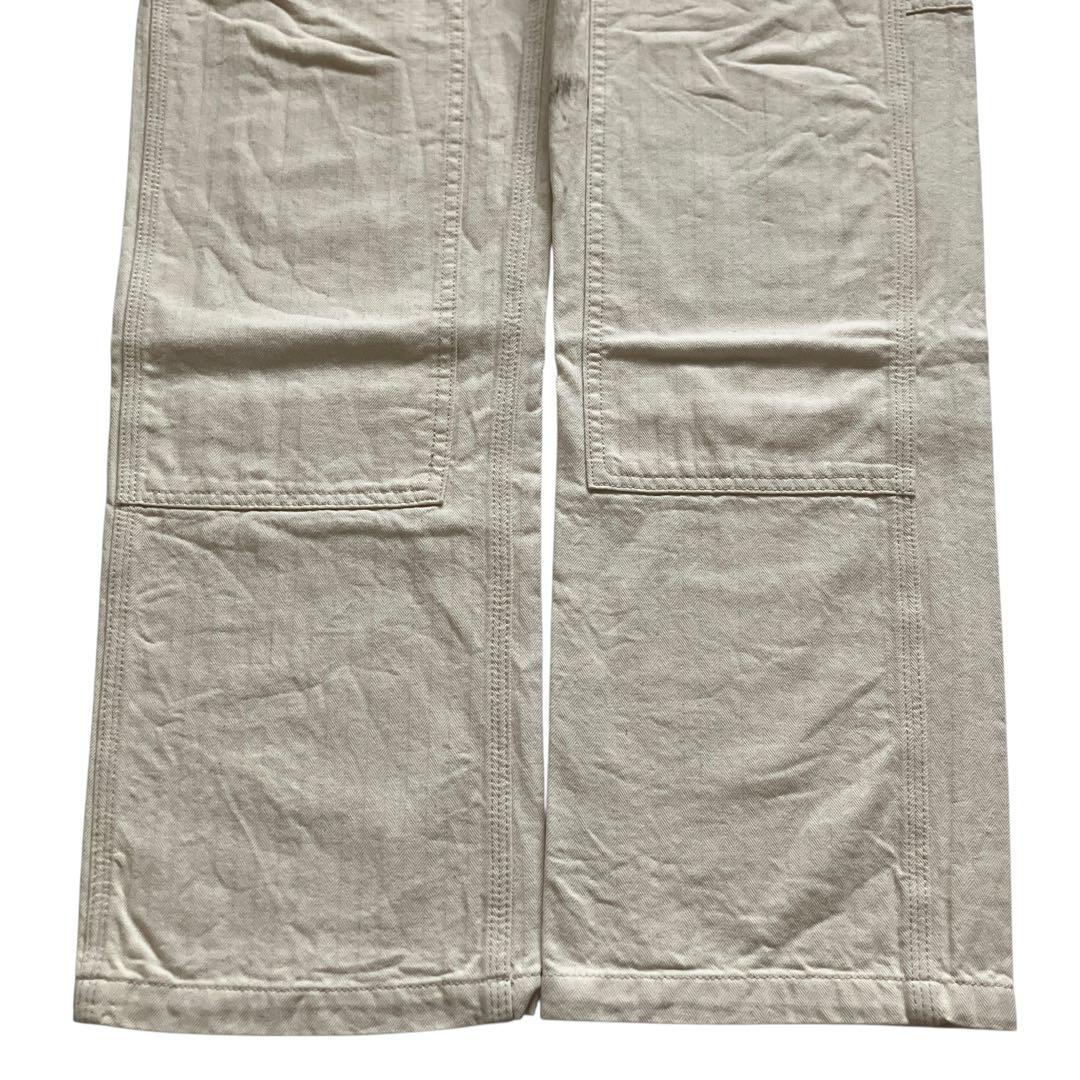 ダブルニーペインターパンツ ナチュラルホワイト