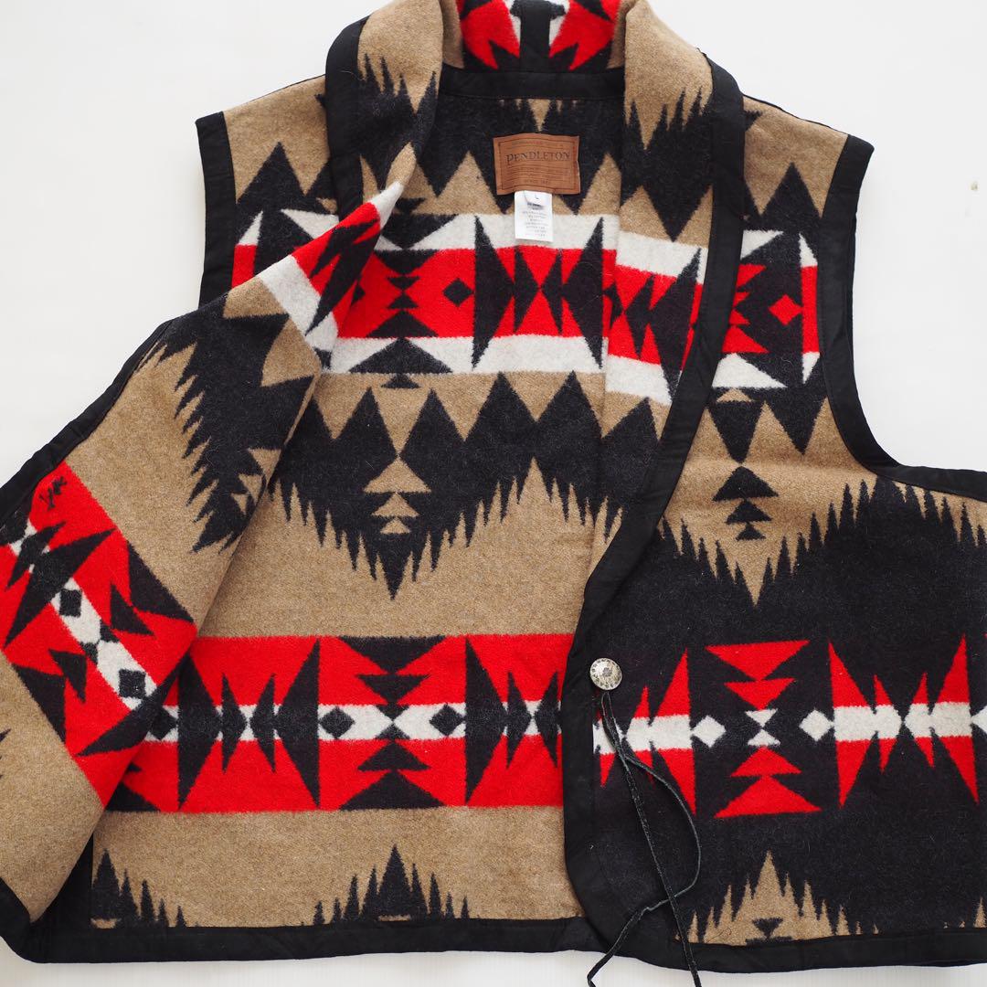 PENDLETON/NATIVE VEST/Lサイズ/アメリカ製
