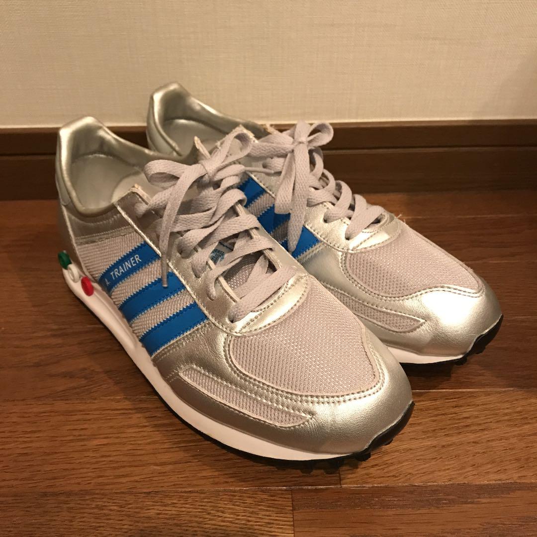 ブルー系 27cm正規品販売 Adidas アディダス L A Trainer 復刻版 デッドストック スニーカー メンズブルー系27cm 11 055 Www Dawajen Bh