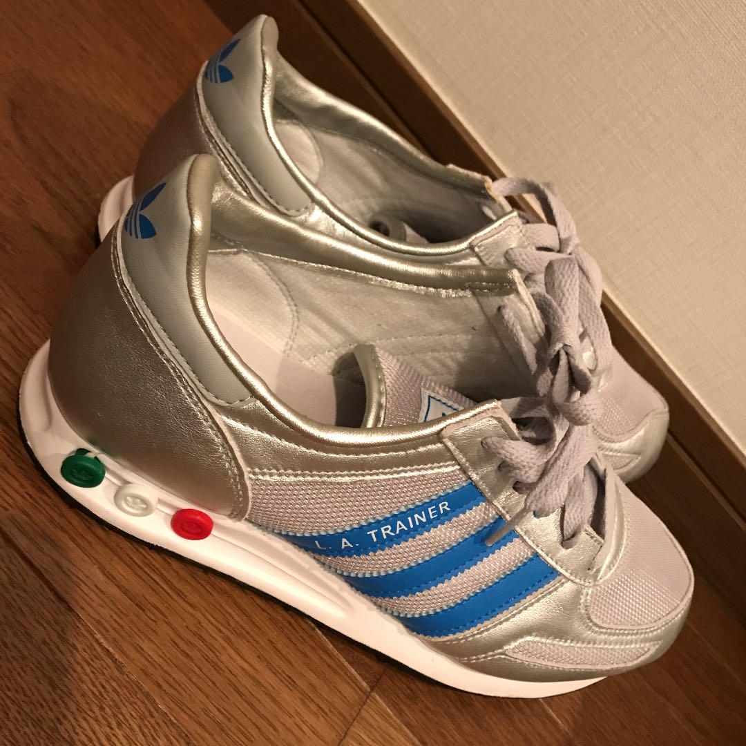 ブルー系 27cm正規品販売 Adidas アディダス L A Trainer 復刻版 デッドストック スニーカー メンズブルー系27cm 11 055 Www Dawajen Bh