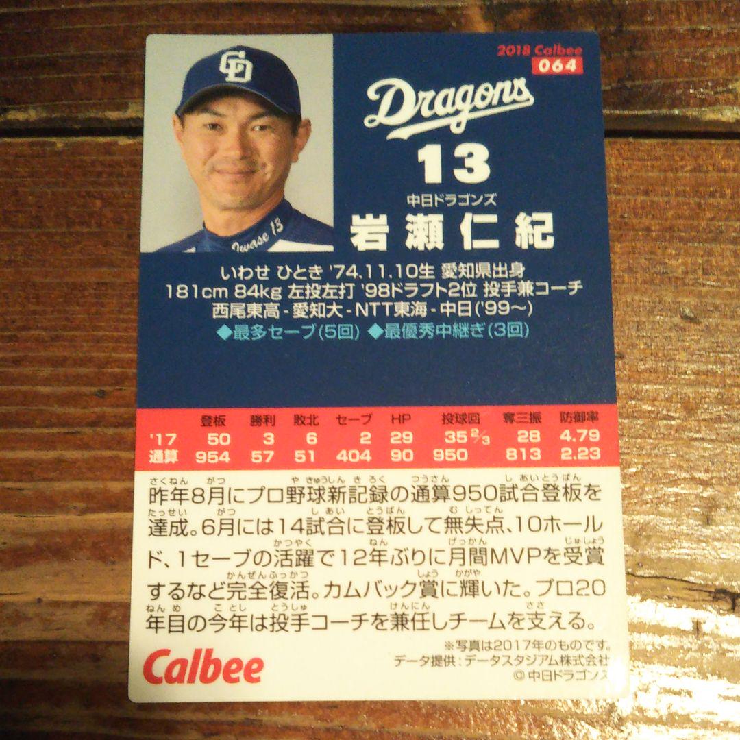 プロ野球チップスカード 岩瀬仁紀 中日ドラゴンズ - メルカリ プロ野球チップスカード 岩瀬仁紀 中日ドラゴンズ - メルカリ