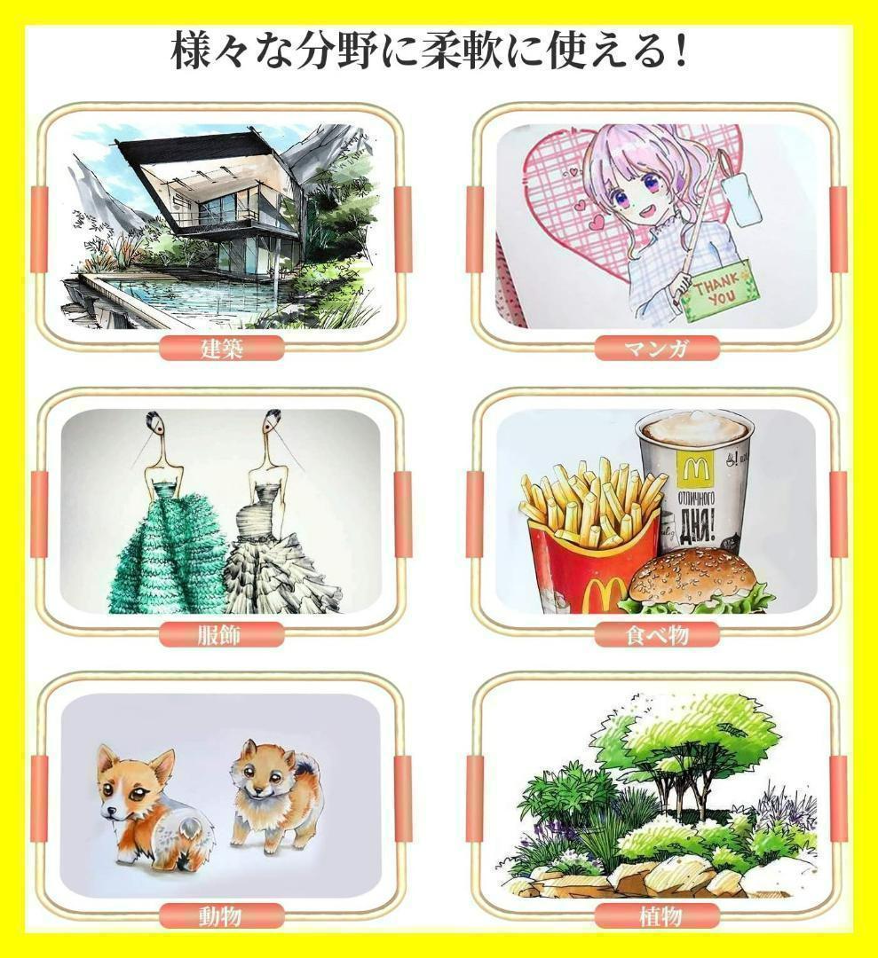 本格的✨マーカーペンセット 油性 太細両用 カラーペン コミック