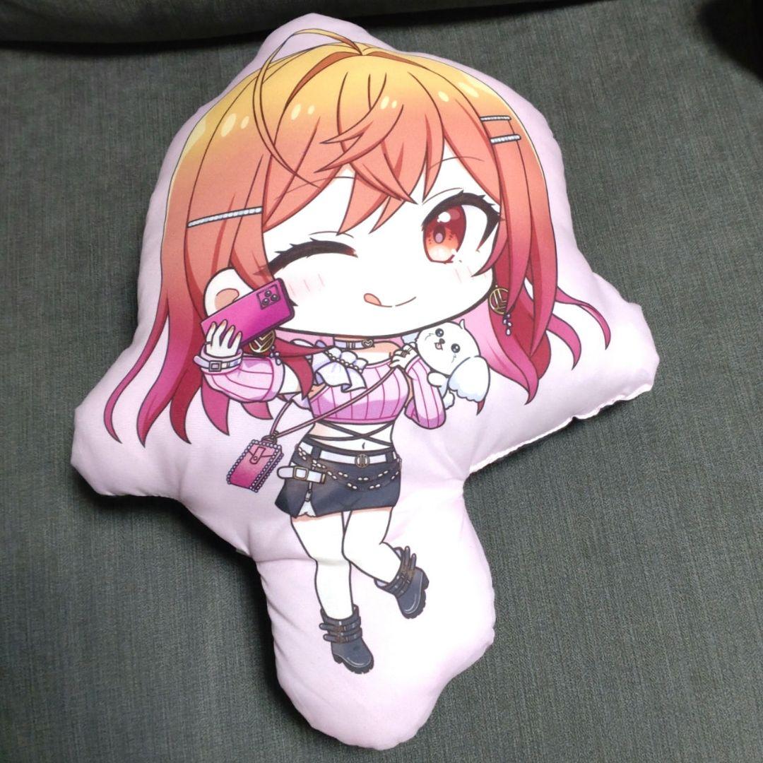 ホロライブ regloss 一条莉々華 ダイカットクッション GIGO タグ