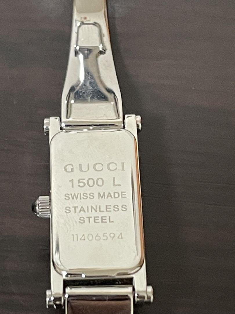 【Reirei03】GUCCI 1500L シルバー 時計 非稼働品