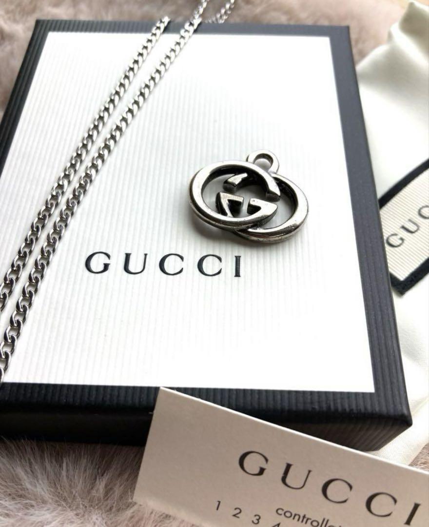GUCCI ダブルGロゴ シルバーチャーム