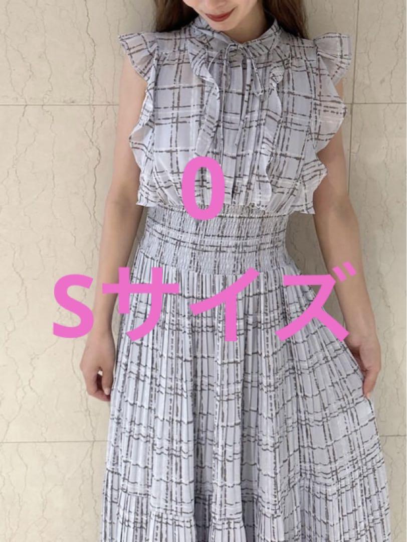 SNIDEL Sustainableフリルワンピース LBLU 0 Sサイズ