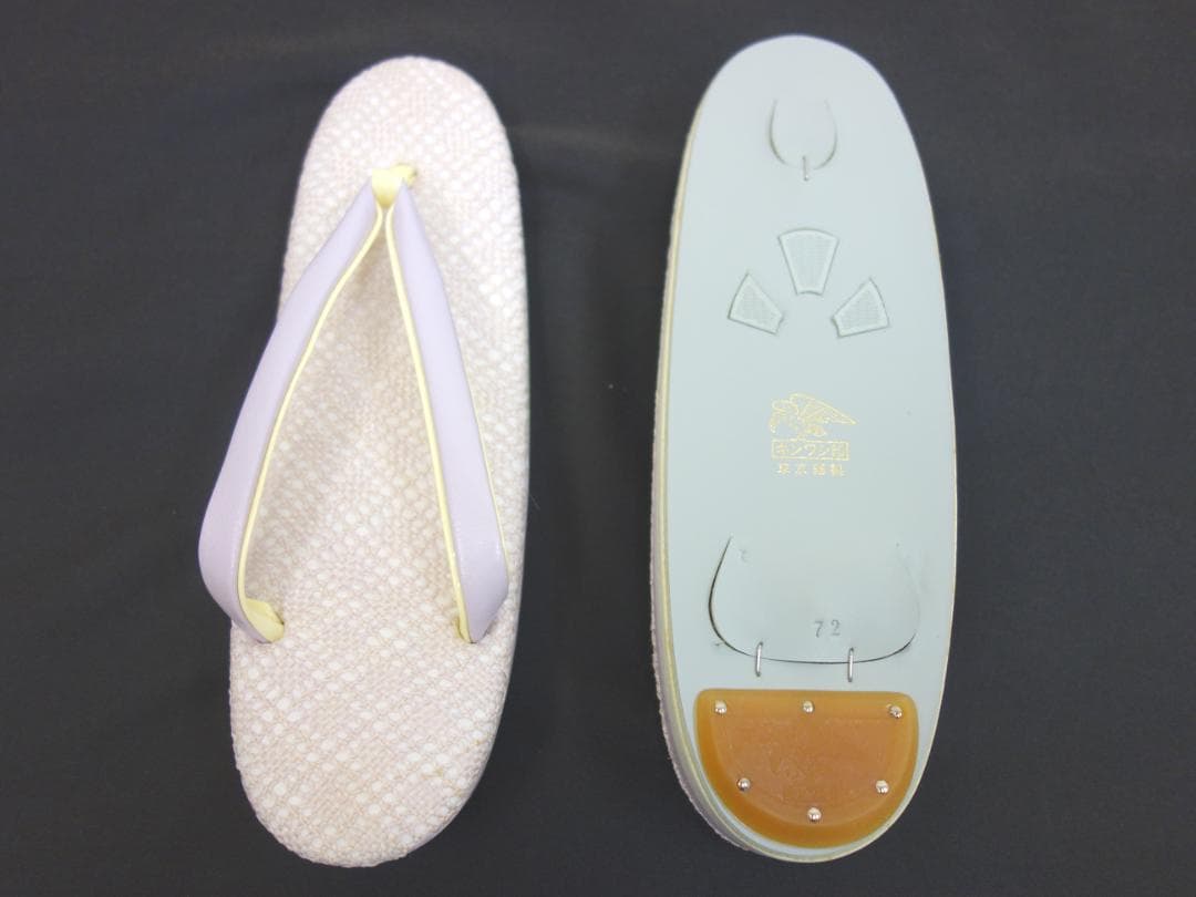 訳あり未使用美品 夏単衣用草履 キンワシ印 東京謹製 白系■N71028-19 訳あり未使用美品 夏単衣用草履 キンワシ印 東京謹製 白系■N71028-19