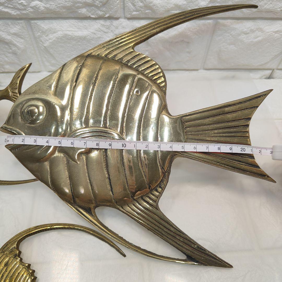 【真鍮】魚　壁掛け インテリア お洒落　アンティーク雑貨