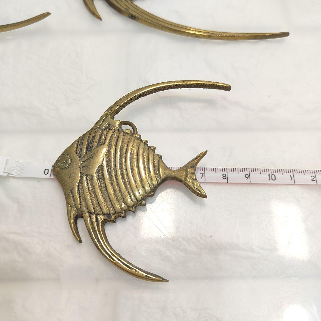【真鍮】魚　壁掛け インテリア お洒落　アンティーク雑貨