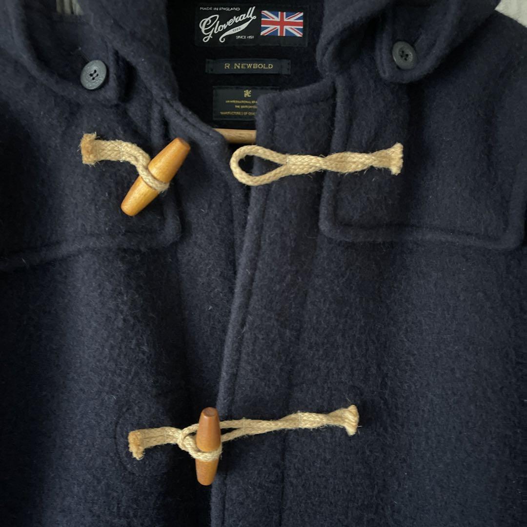 グローバーオール ダッフルコート イギリス製ネイビーXL