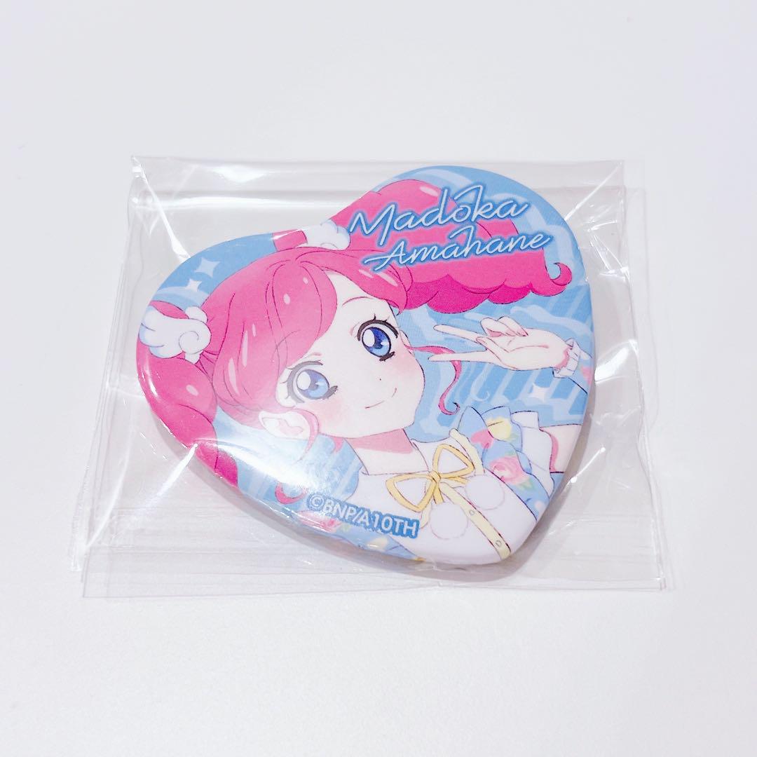 アイカツ　キラッキラ　ハート缶バッジ　まどか
